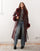 Burgundy long-haired coat